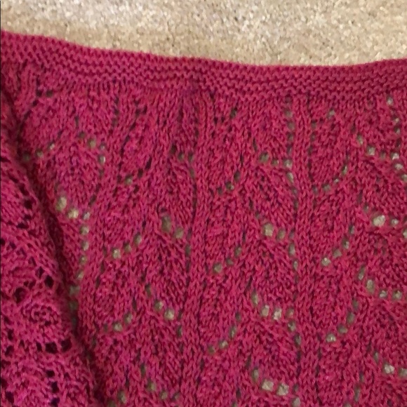 Hand knit Pima cotton shawl - Picture 5 of 5